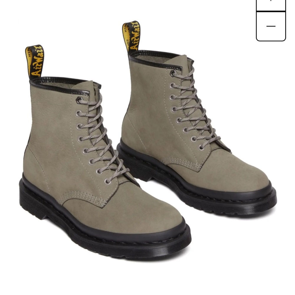 Dr. Martens Nickel Grey 1460 Lace-Up Boots